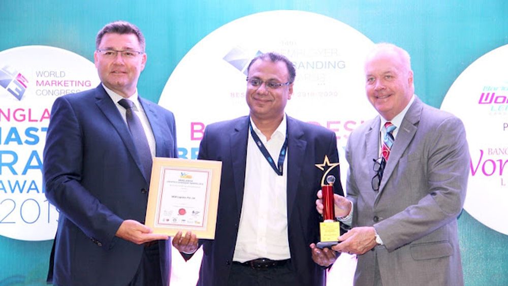 MGH Logistics collecting an award at the Bangladesh Logistics Leadership Awards